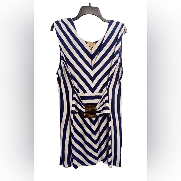Liz Lange Blue & White Tunic Tank Size 1X - Picture 5 of 6